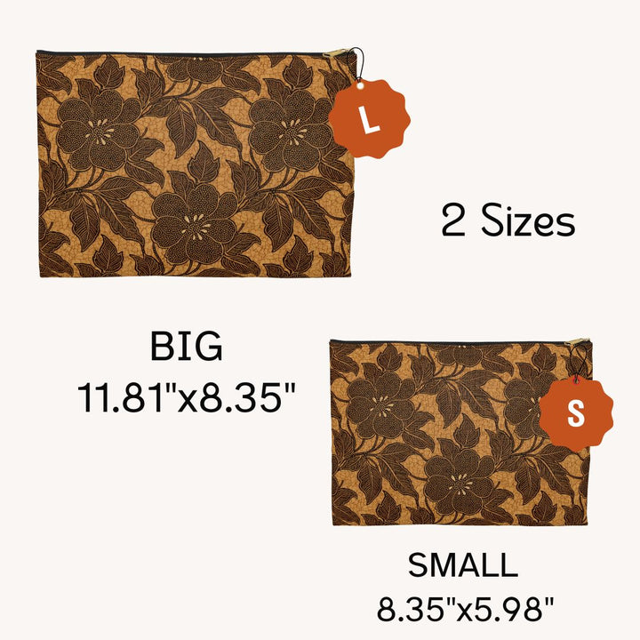 Batik Print Makeup And Accessory Pouch -  Traditional Pattern 9