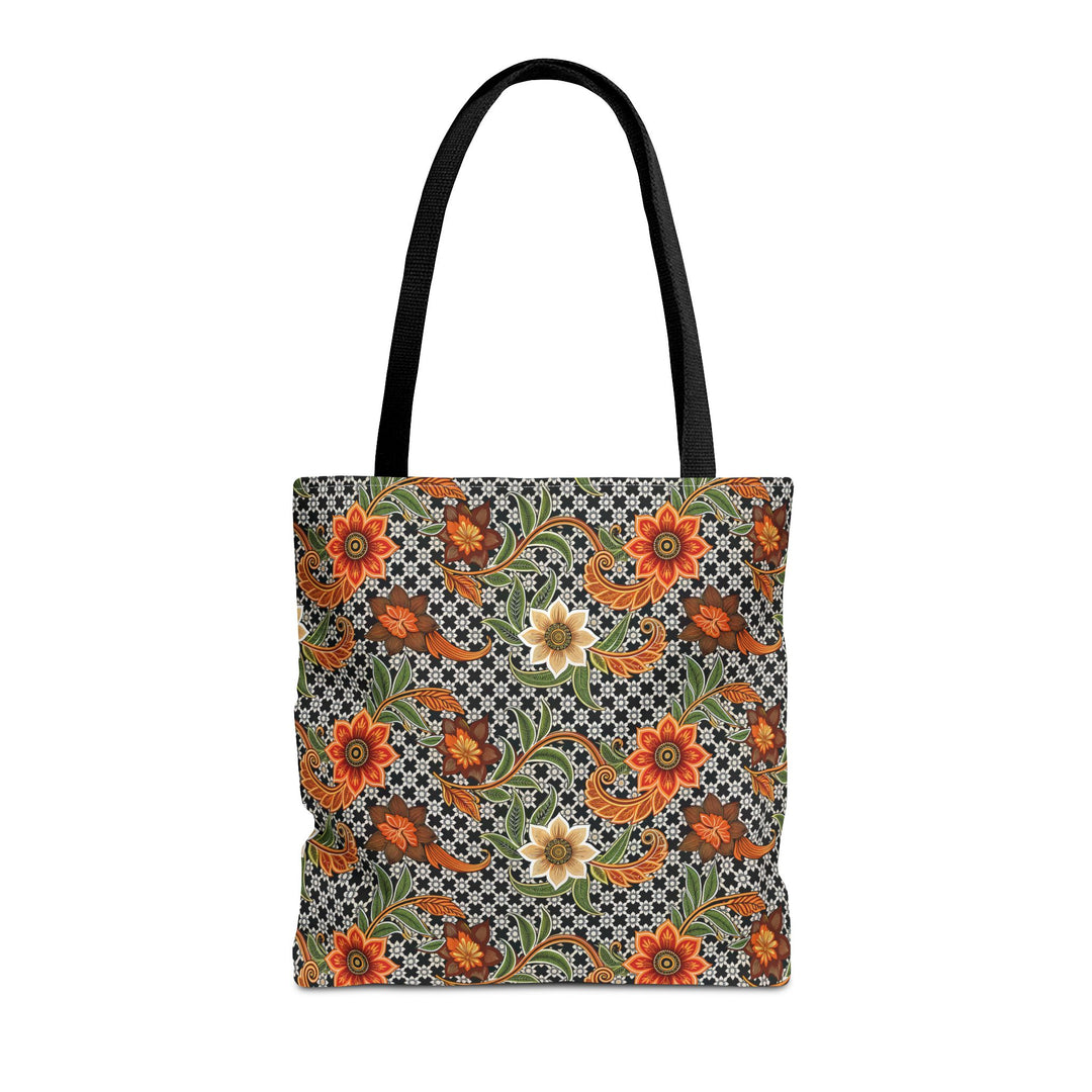 Batik Print Tote Bag -   Aesthetic Floral 4