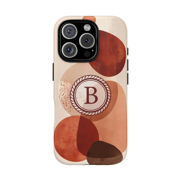 Tough Phone Case Personalized - Warm Tones Abstract 2