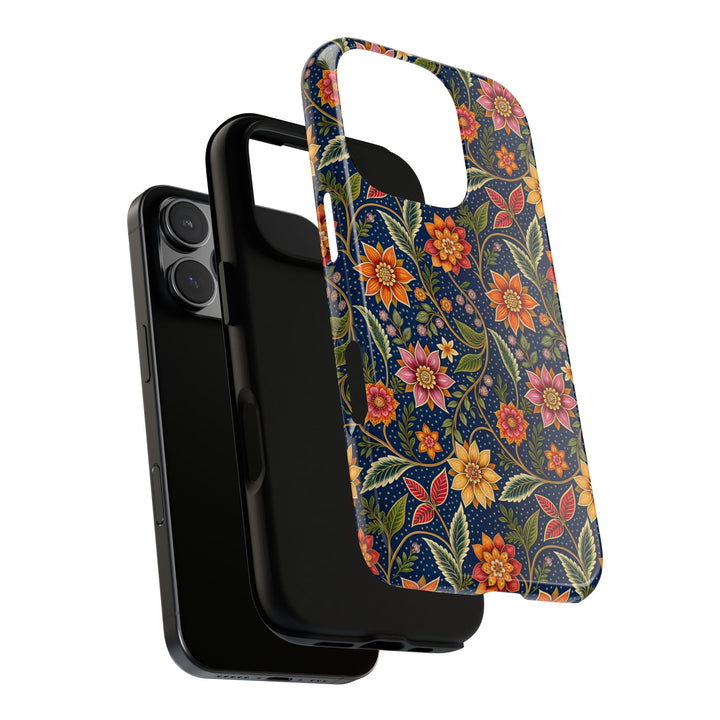 Modern Batik Pattern Tough Phone Cases Personalizable - Flower 7