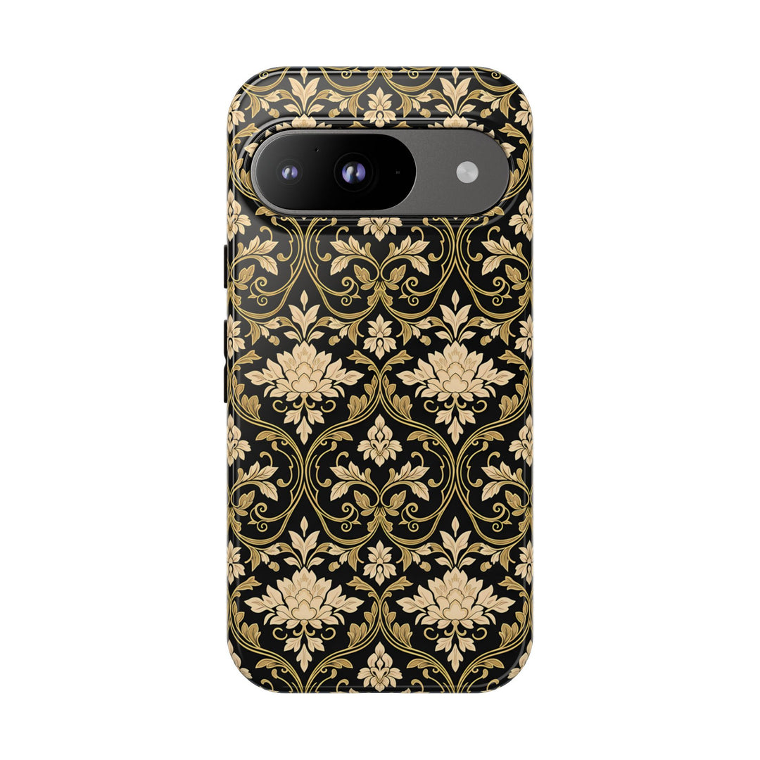 Traditional Batik Pattern Tough Phone Cases Personalizable - Neutral Grid