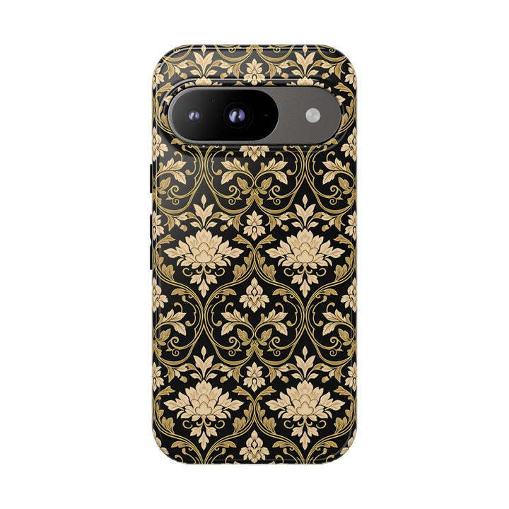 Traditional Batik Pattern Tough Phone Cases Personalizable - Neutral Grid
