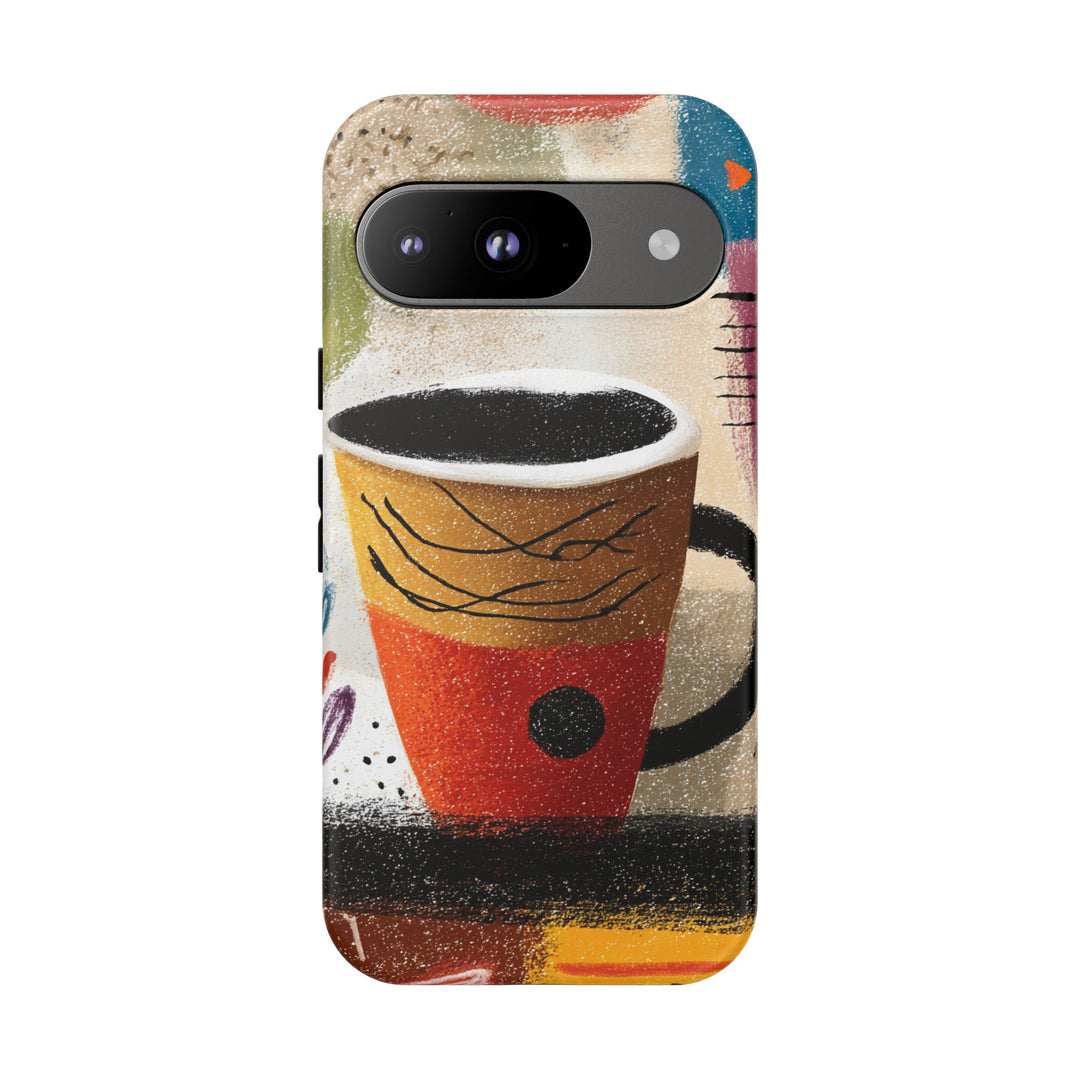 Tough Phone Case - Abstract Coffee 2