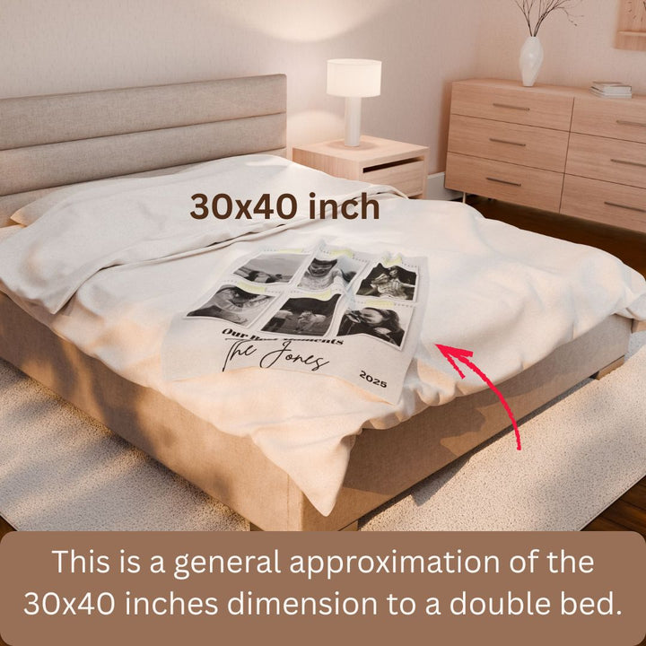 Personalized  Plush Blanket - Our Best Moments