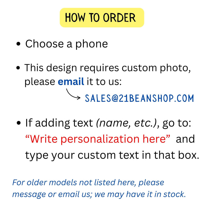 Instructions on how to order a product with contact information for customization.