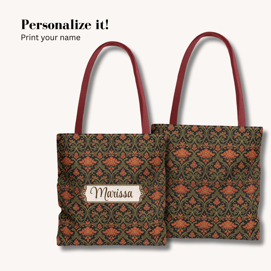 Batik Print Tote Bag -   Traditional Pattern 12