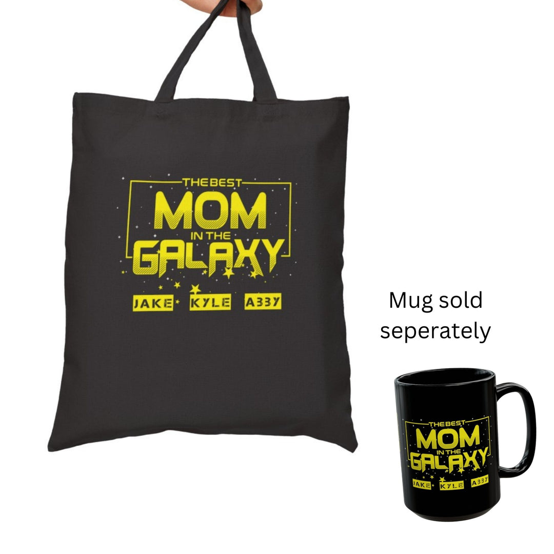 Best Mom In The Galaxy Canvas Tote Bag