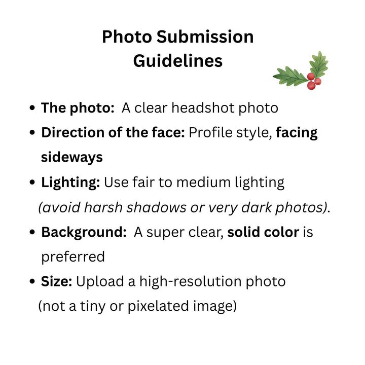 Personalized Photo Christmas Ornament: Couple Silhouette Ornament