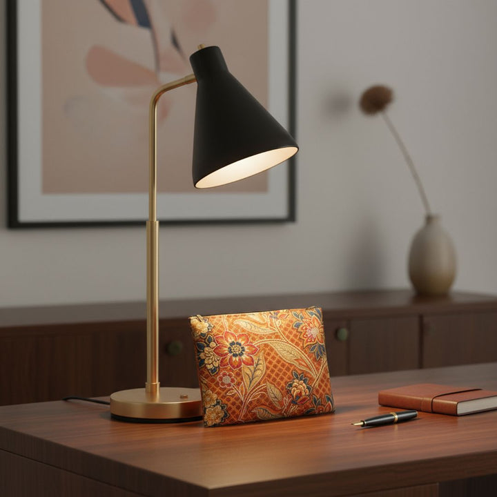 Batik Print Makeup And Accessory Pouch - Orange 2