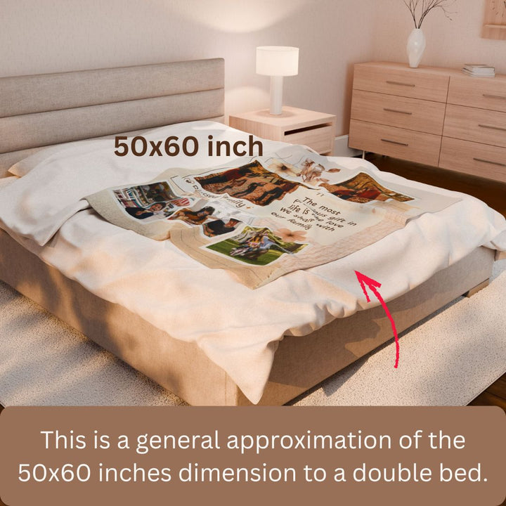 Personalized  Plush Blanket - Family 1