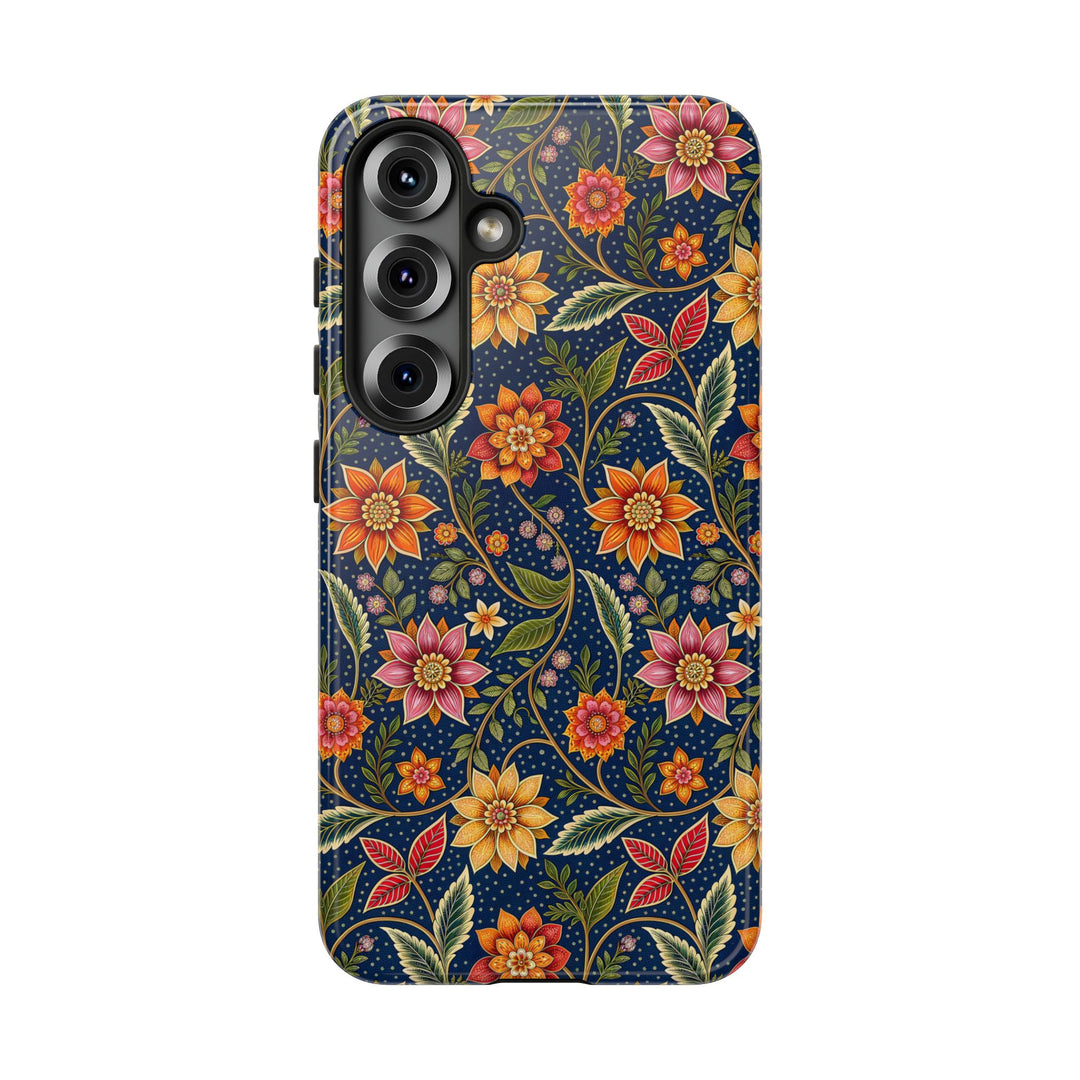 Modern Batik Pattern Tough Phone Cases Personalizable - Flower 7
