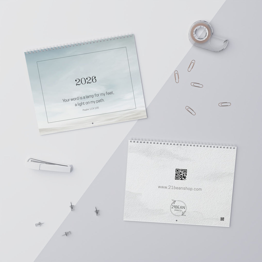 2026 Wall Calendar Abstract Landscape  - Personalized