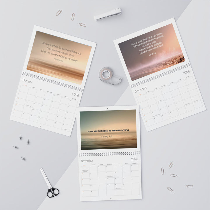 2026 Wall Calendar Abstract Landscape  - Personalized