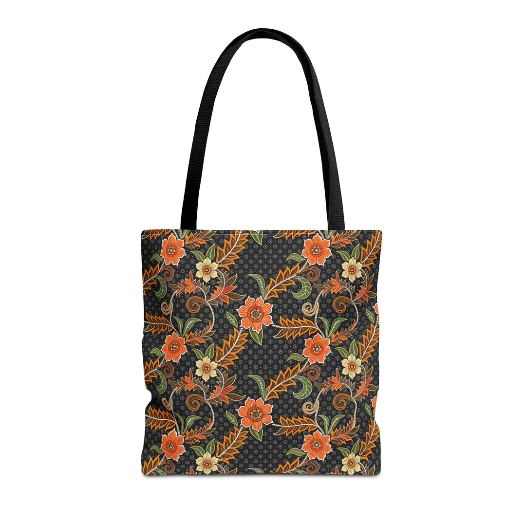 Batik Print Tote Bag -   Aesthetic Floral 1