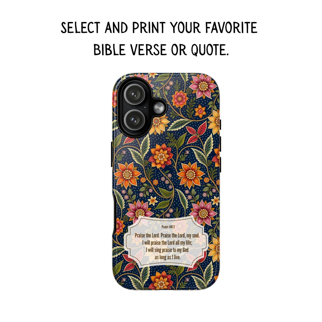 Modern Batik Pattern Tough Phone Cases Personalizable - Flower 7