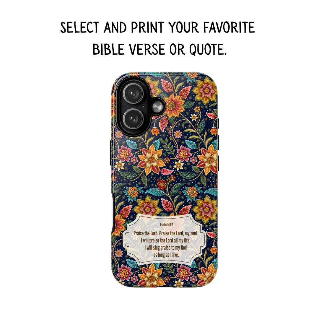 Modern Batik Pattern Tough Phone Cases Personalizable - Flower 10