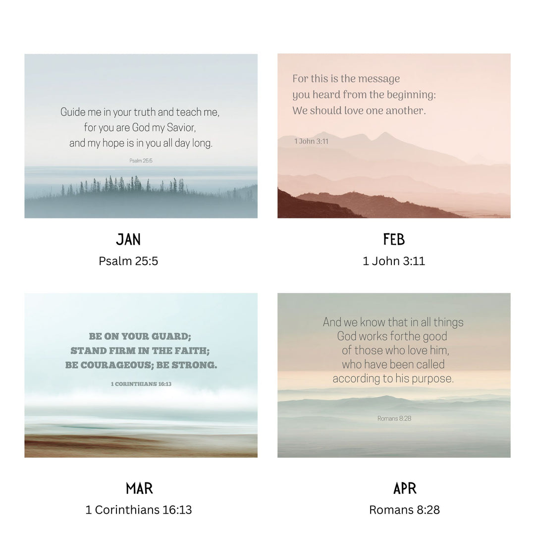 2026 Wall Calendar Abstract Landscape  - Personalized