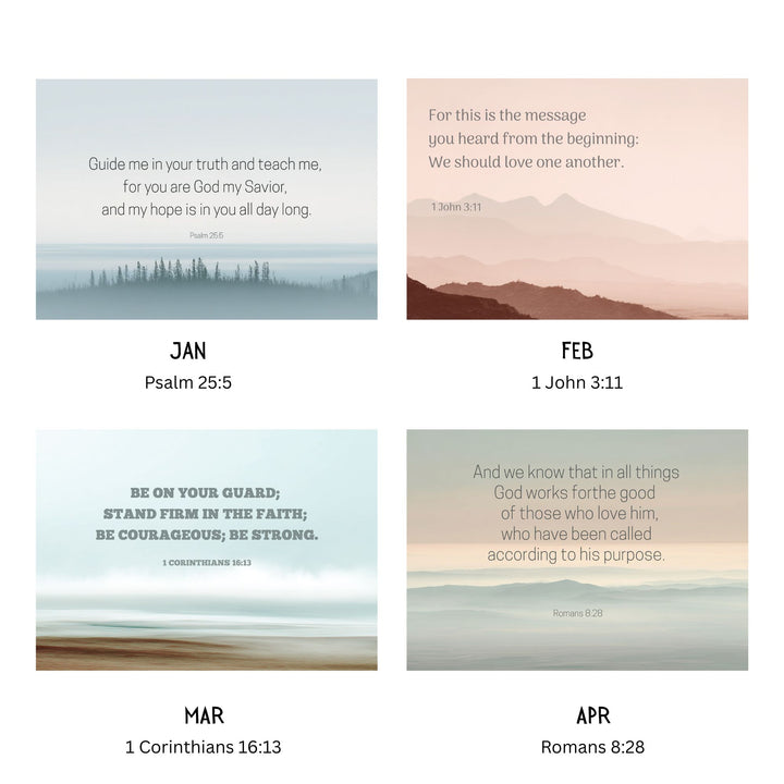 2026 Wall Calendar Abstract Landscape  - Personalized