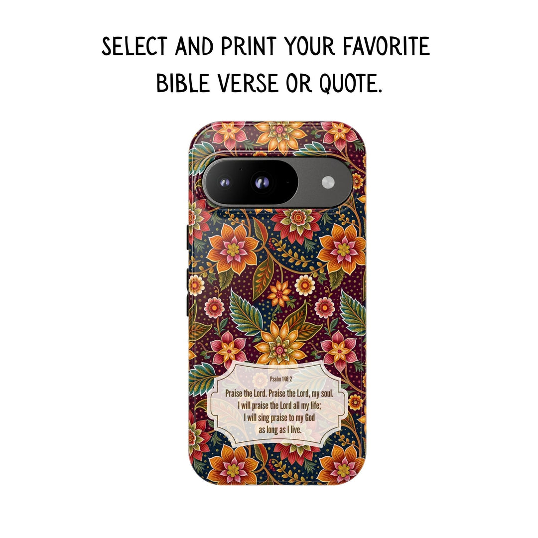 Modern Batik Pattern Tough Phone Cases Personalizable - Flower 14