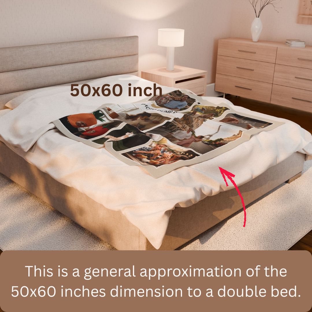 Personalized  Plush Blanket - Photo Dump 1