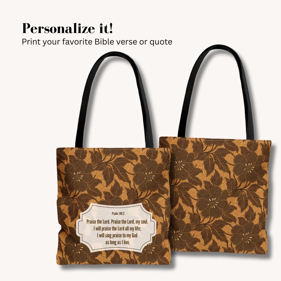 Batik Print Tote Bag -   Traditional Pattern 9