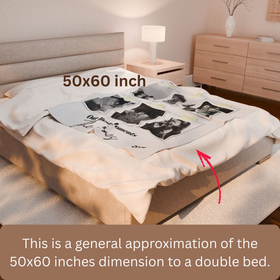 Personalized  Plush Blanket - Our Best Moments