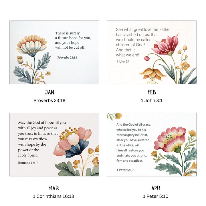 2026 Wall Calendar Botanical Flower  - Personalized