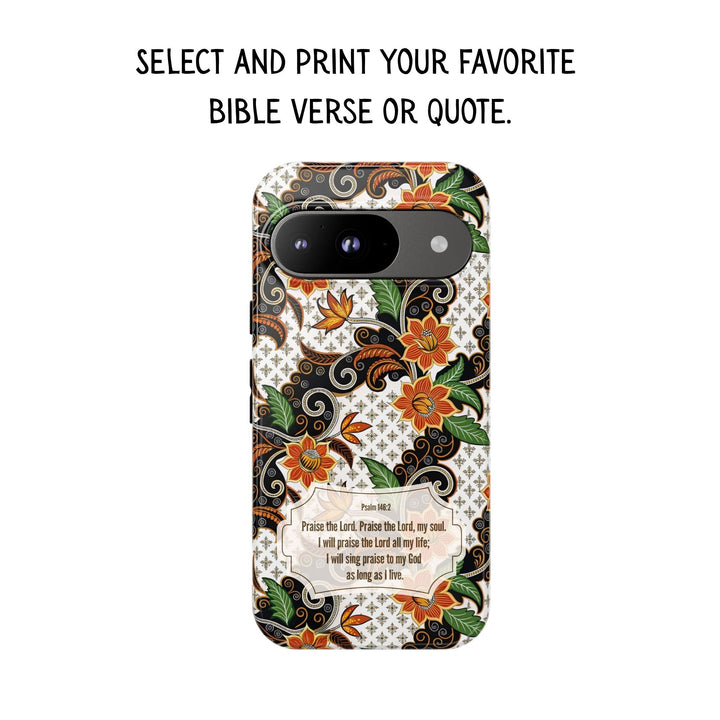 Modern Batik Pattern Tough Phone Cases Personalizable - Flower 2