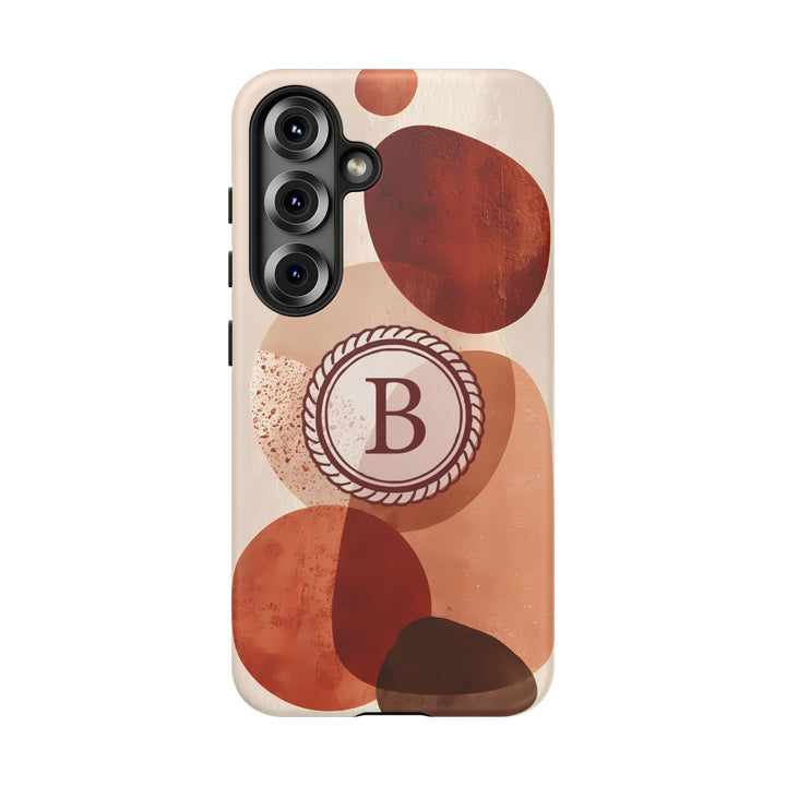 Tough Phone Case Personalized - Warm Tones Abstract 2