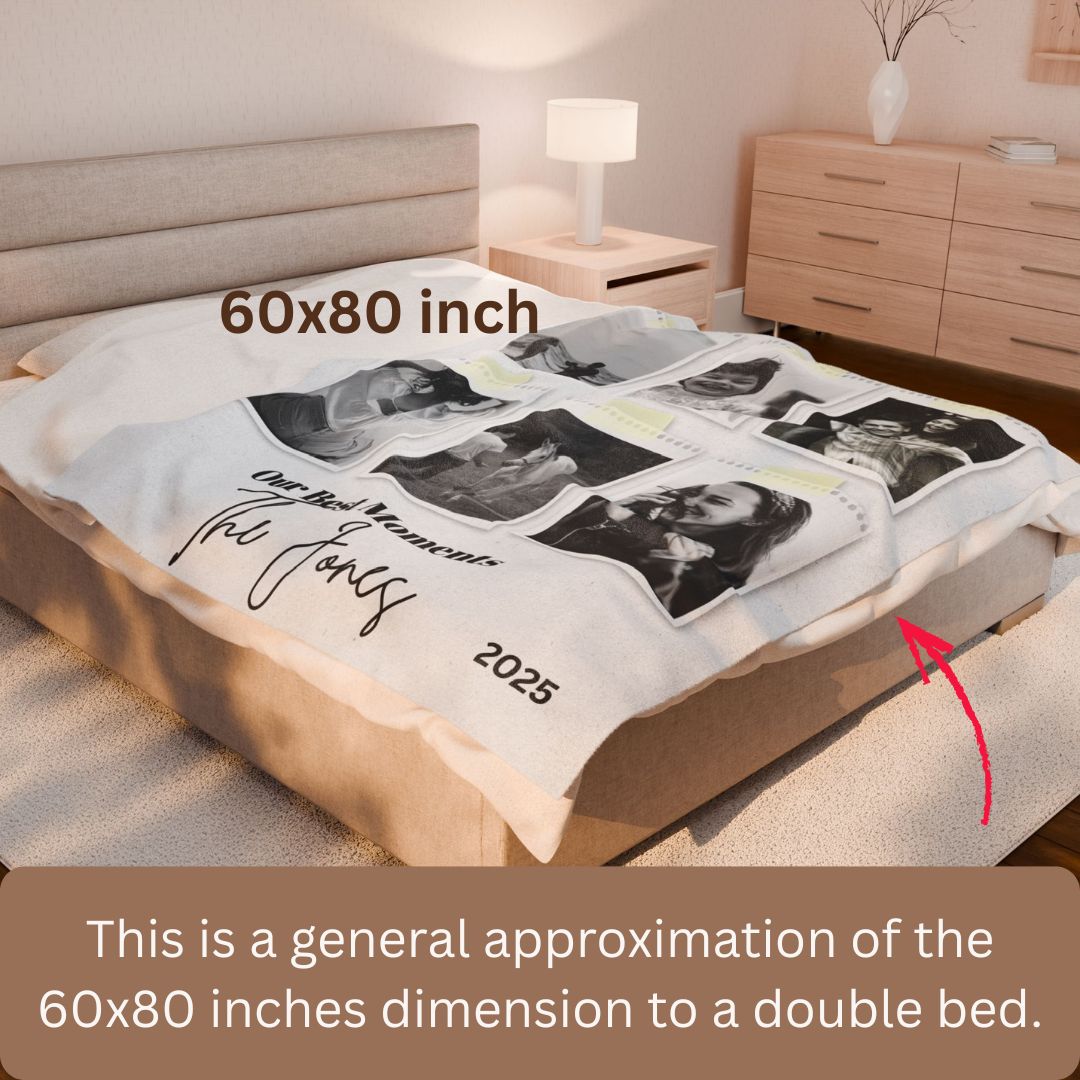 Personalized  Plush Blanket - Our Best Moments