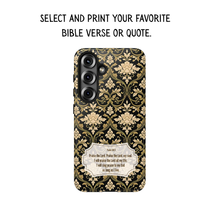 Traditional Batik Pattern Tough Phone Cases Personalizable - Neutral Grid