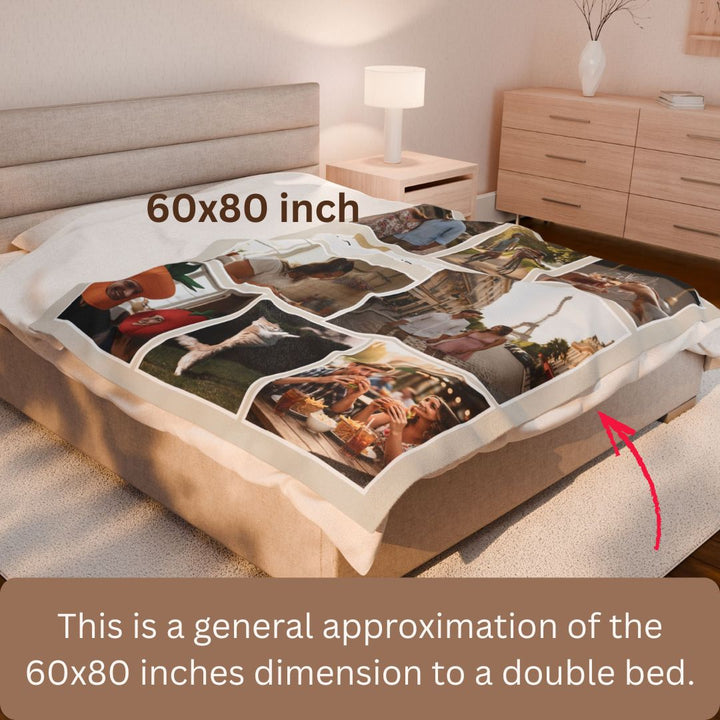 Personalized  Plush Blanket - Photo Dump 1