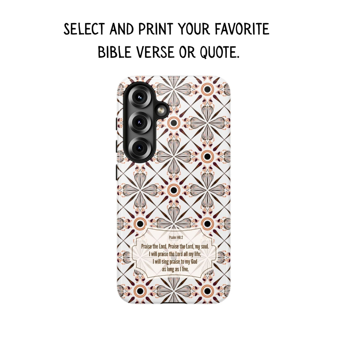 Traditional Batik Pattern Tough Phone Cases Personalizable - Modern Batik Pattern