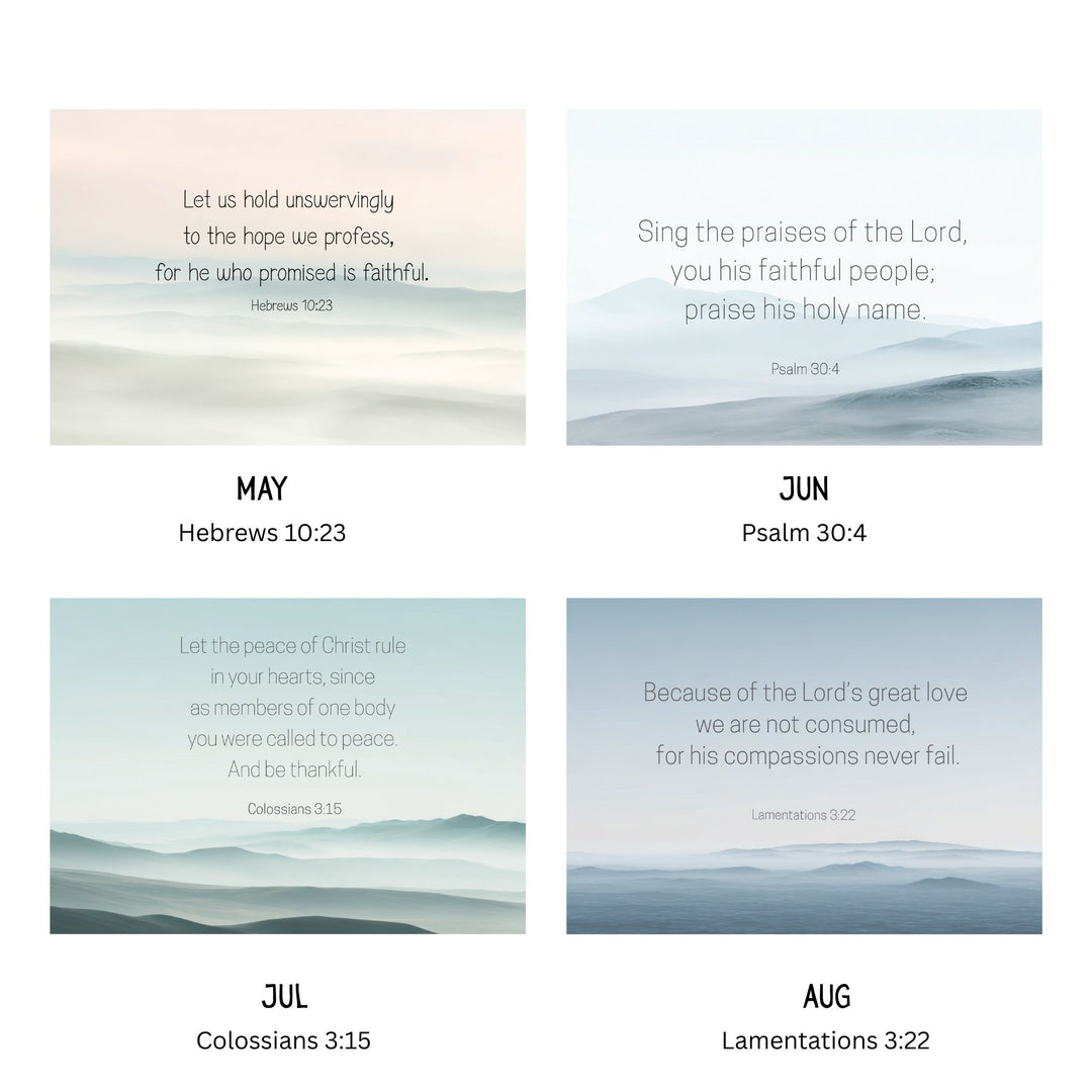 2026 Wall Calendar Abstract Landscape  - Personalized