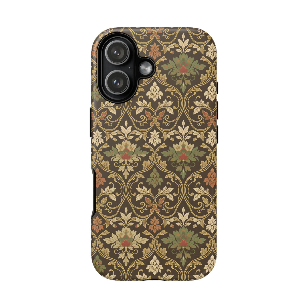 Traditional Batik Pattern Tough Phone Cases Personalizable - Elegant Floral