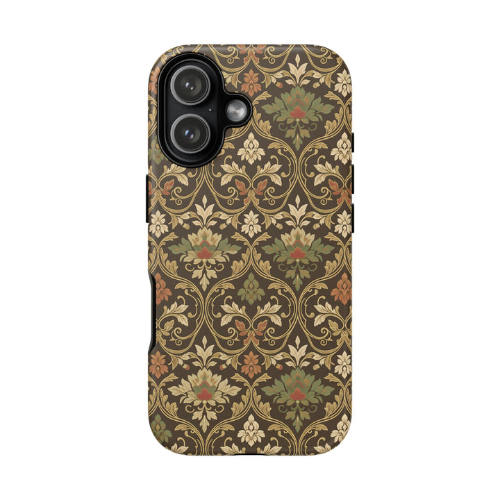 Traditional Batik Pattern Tough Phone Cases Personalizable - Elegant Floral