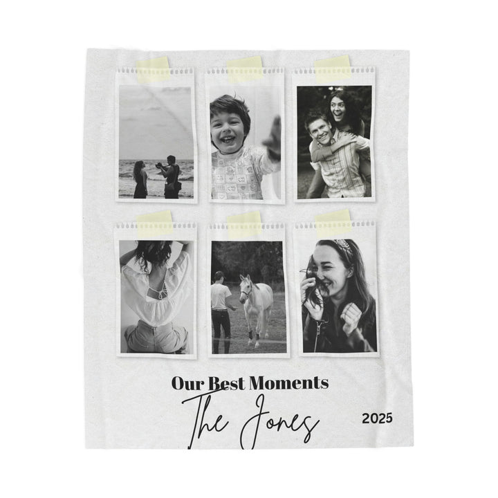 Personalized  Plush Blanket - Our Best Moments