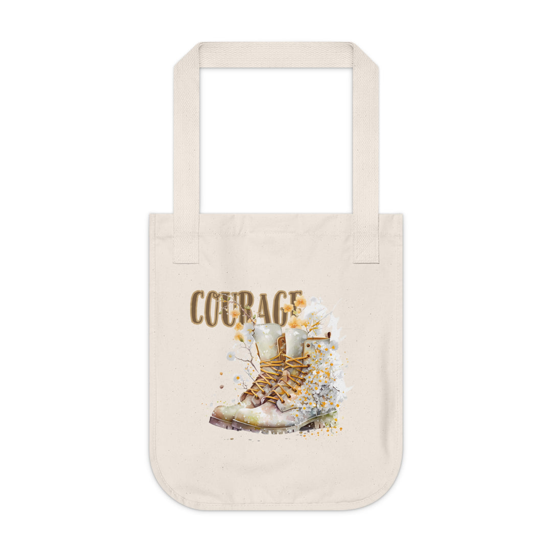 Courage On My Boots Organic Canvas Tote