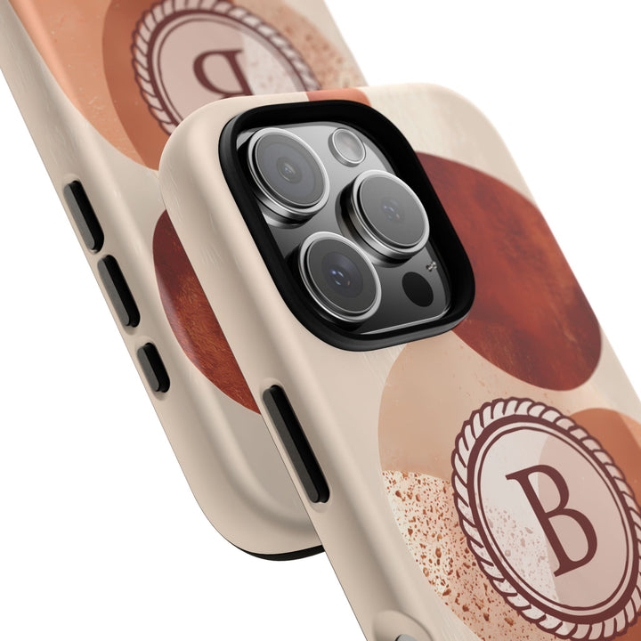 Tough Phone Case Personalized - Warm Tones Abstract 2