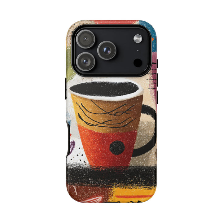 Tough Phone Case - Abstract Coffee 2