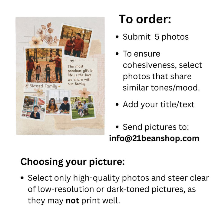 Personalized  Plush Blanket - Family 1