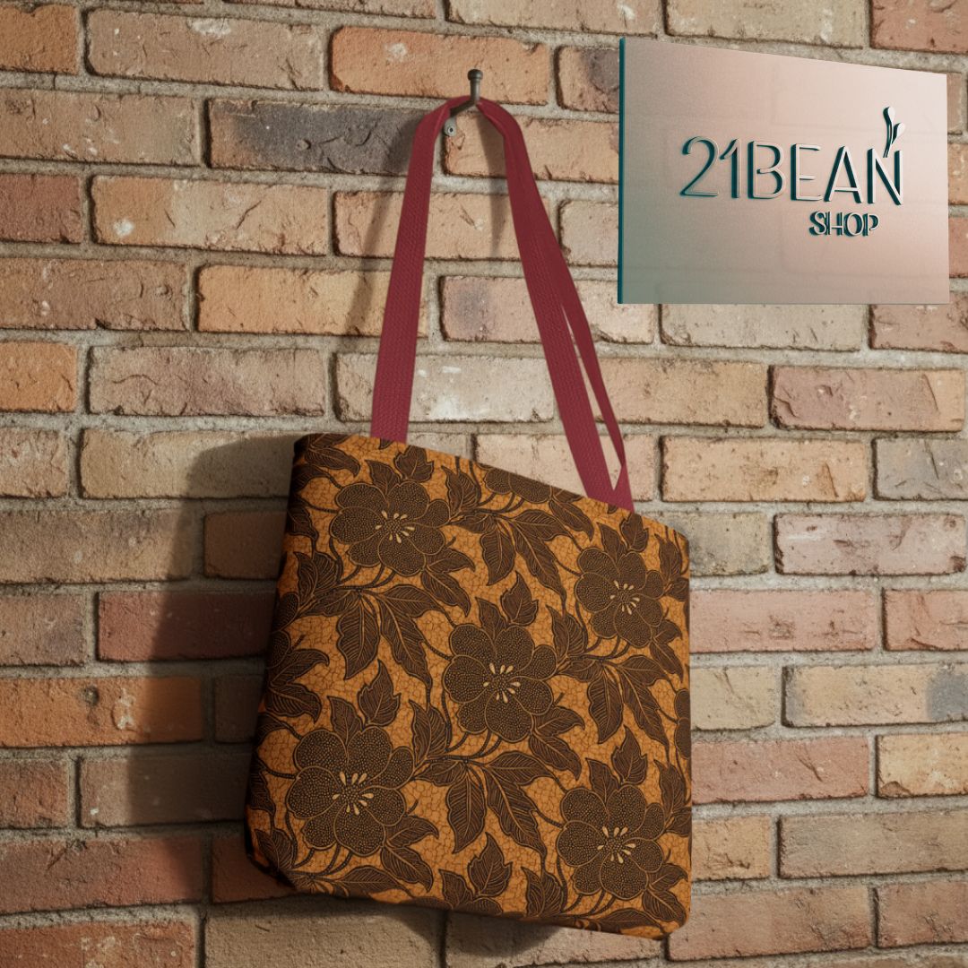 Batik Print Tote Bag -   Traditional Pattern 9