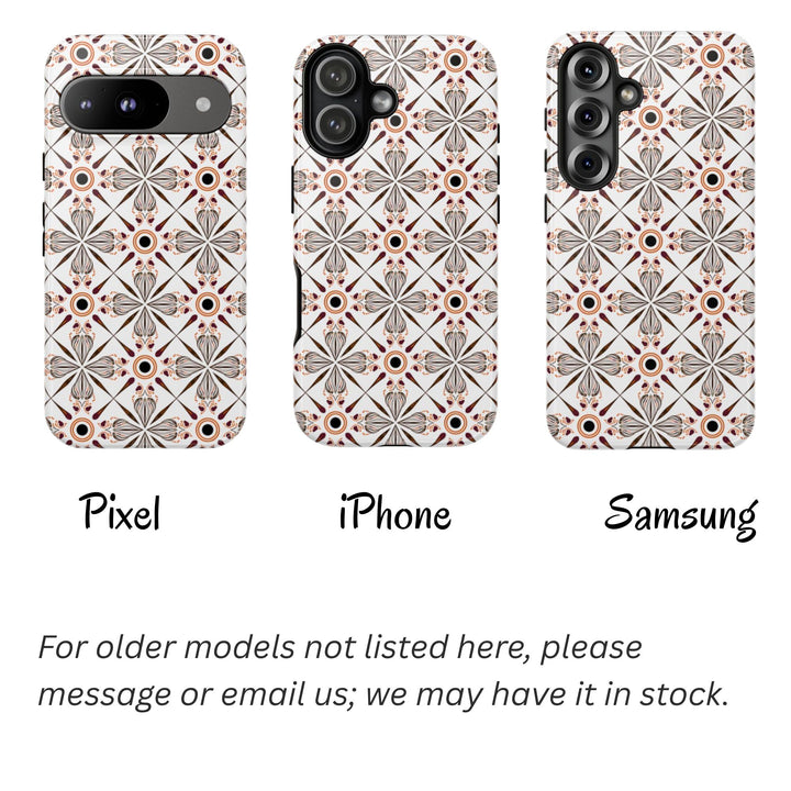 Traditional Batik Pattern Tough Phone Cases Personalizable - Modern Batik Pattern