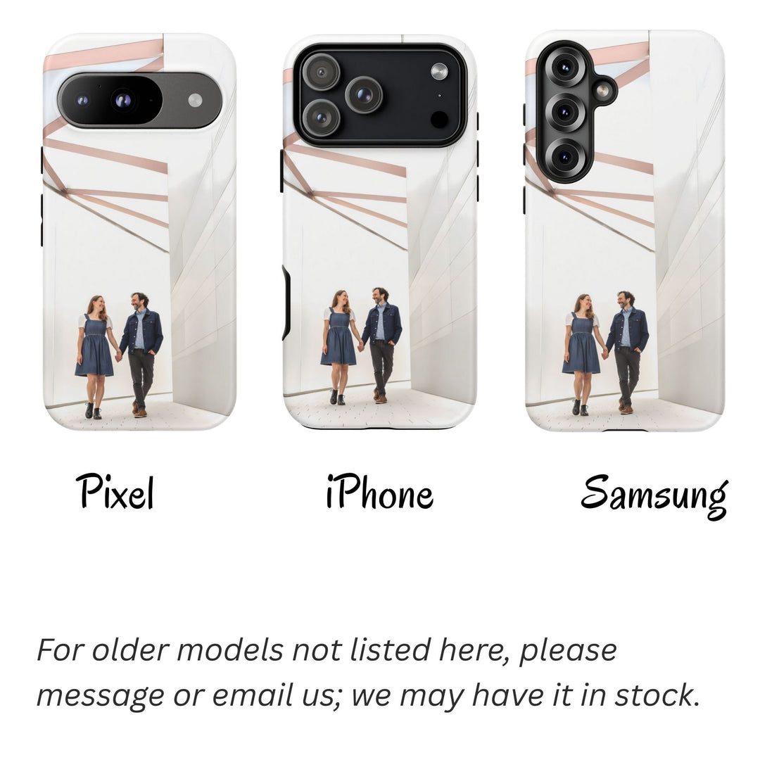 Though Phone Case With Photo -  Fine Art Style Custom Photo Phone Case