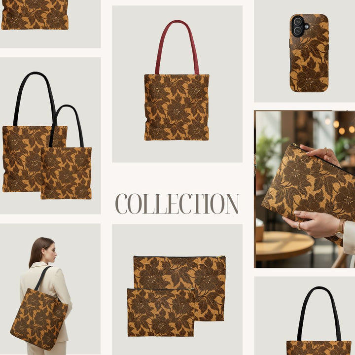 Batik Print Makeup And Accessory Pouch -  Traditional Pattern 9