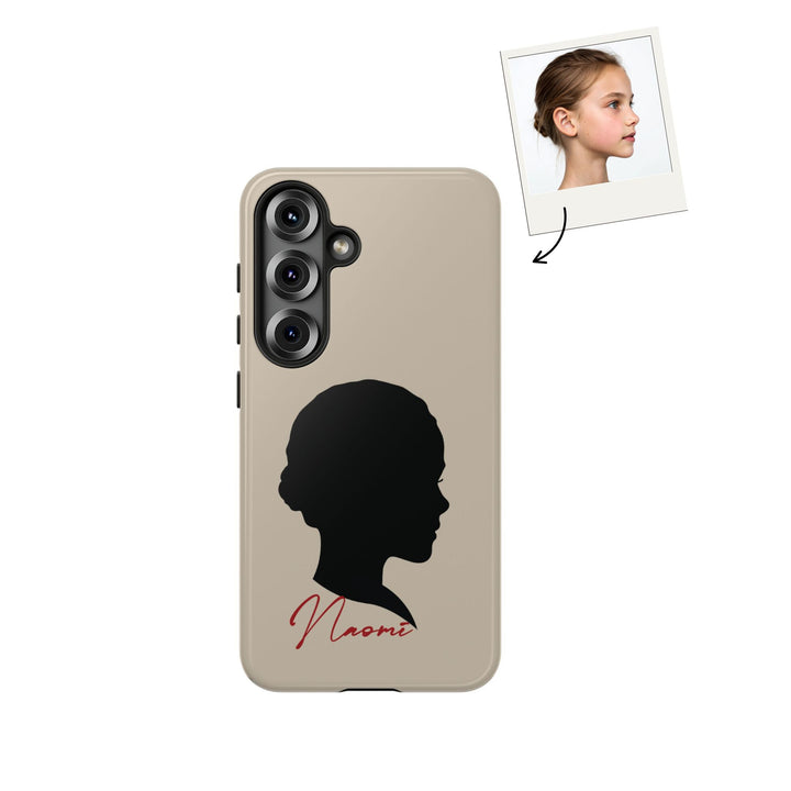 Custom Photo Silhouette On Tough Phone Case