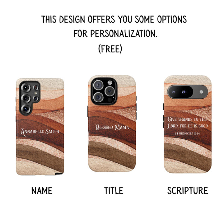 Personalized Tough Phone Case Rose Gold 1