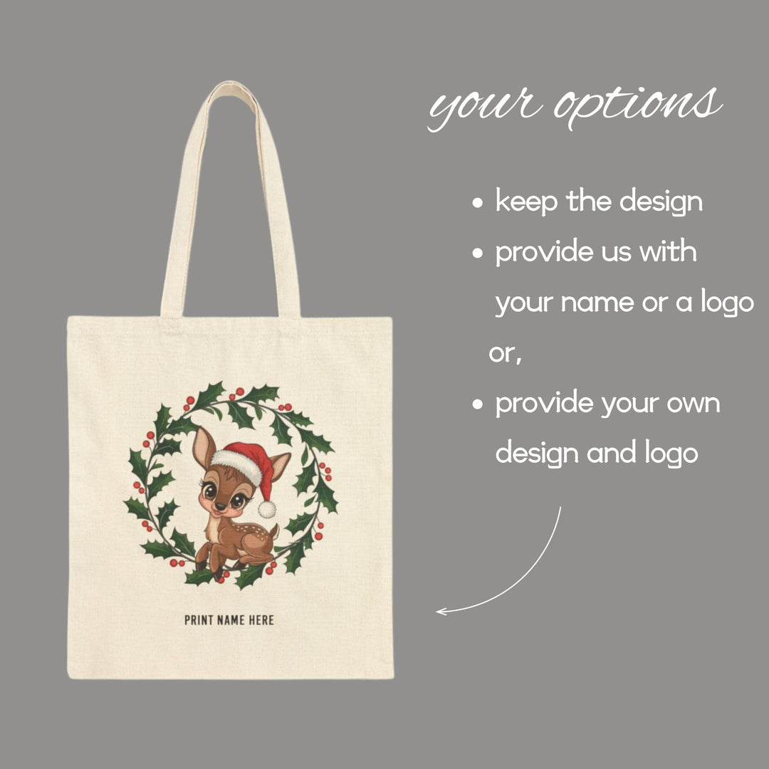 Personalized Group Holiday Tote Bags