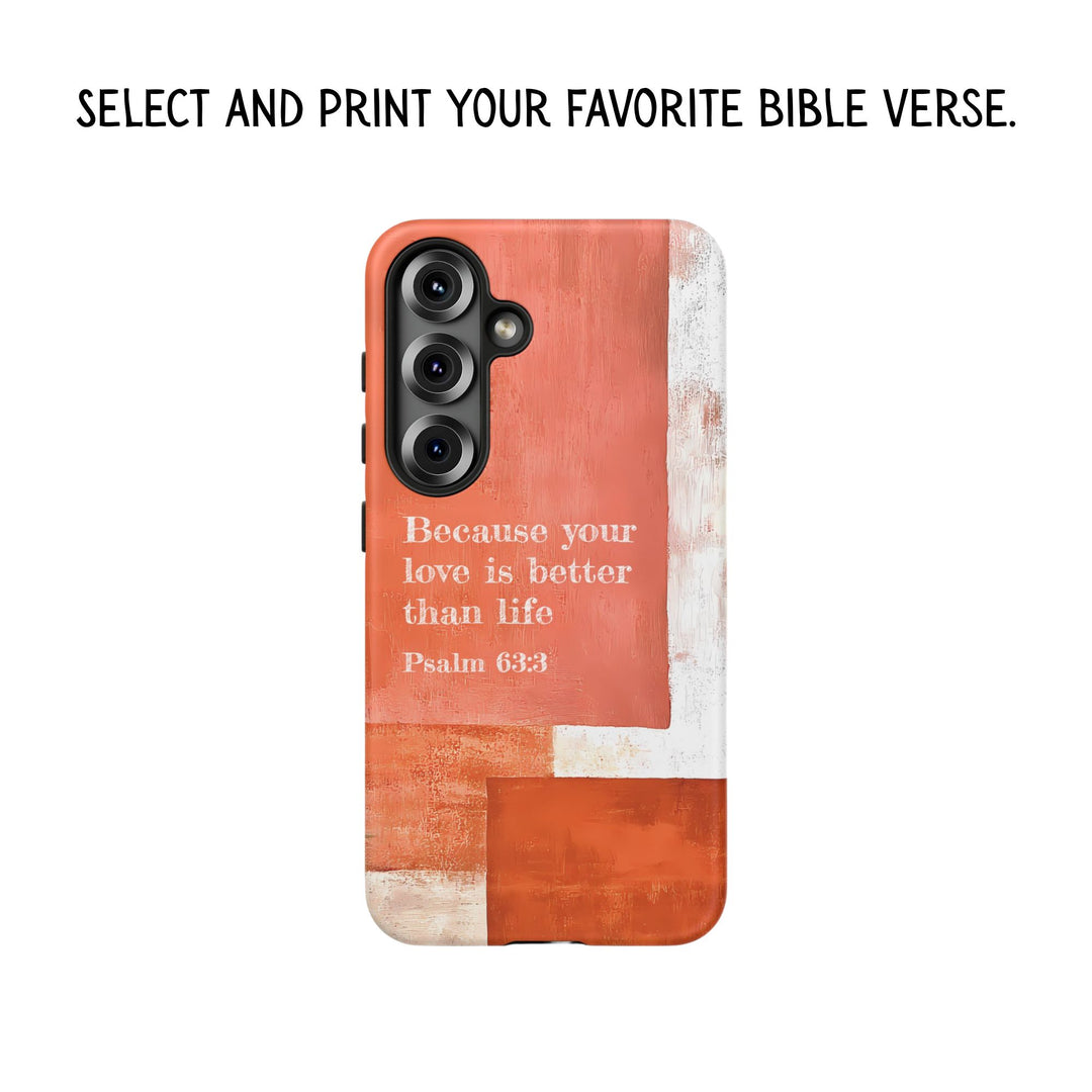 Personalized Tough Phone Case Abstract Orange