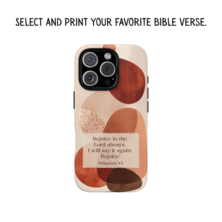 Tough Phone Case Personalized - Warm Tones Abstract 2